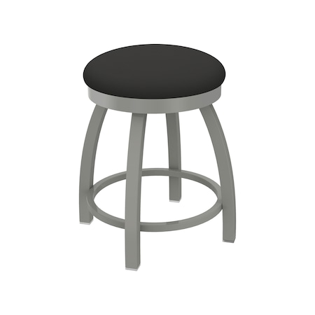 Holland Bar Stool Co 18" Swivel Vanity Stool, Nickel Finish, Canter Iron Seat 80218AN008
